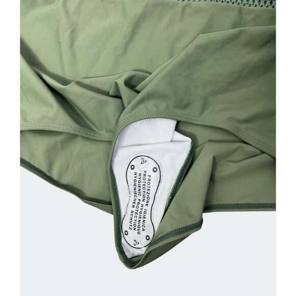 Daci Olive Green One-Piece Swimsuit With Adjustable Straps & Waist Detail 20W - Picture 8 of 15